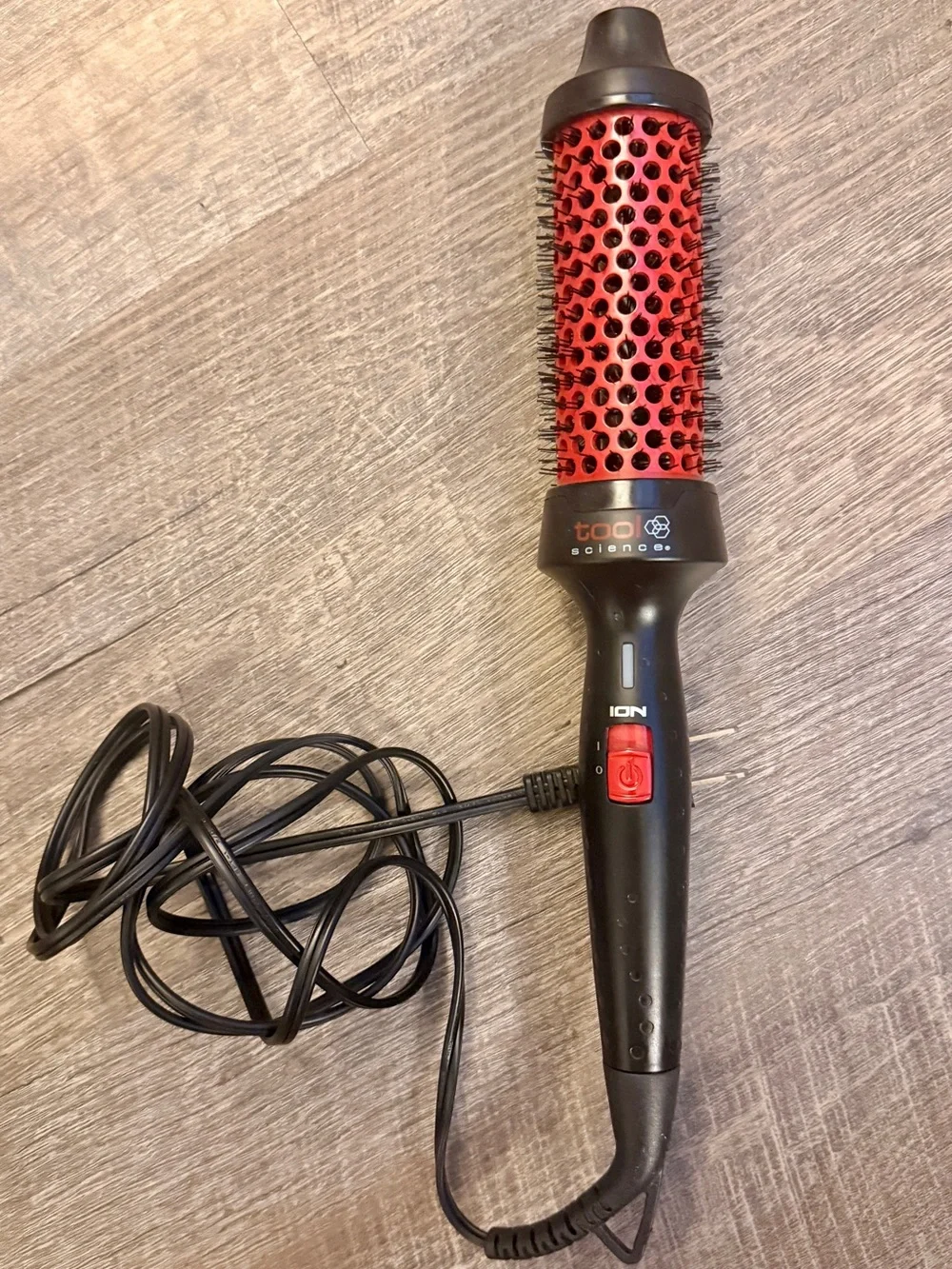 Red Ionic Round Brush Hair Styler